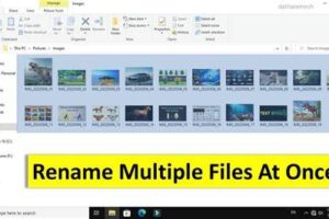 How to Rename Multiple Files at Once in Windows