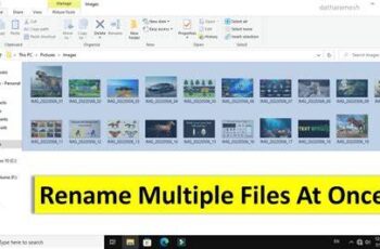 How to Rename Multiple Files at Once in Windows