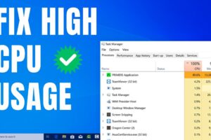 How to Fix High CPU Usage in Windows Task Manager